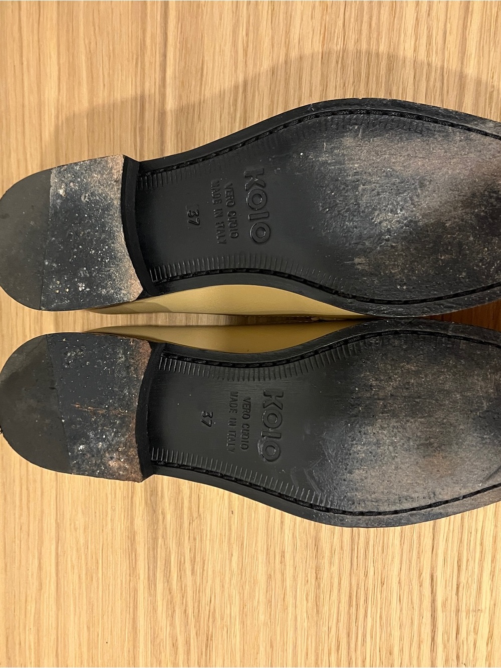 KOIO Women's Beige Penny Loafers - Picture 8 of 8